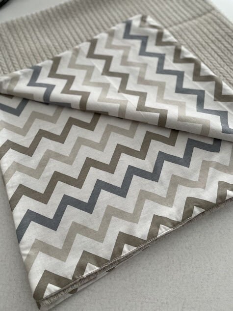 Taş Örgü Pike Çizgili Poplin Çift Katlı Pike