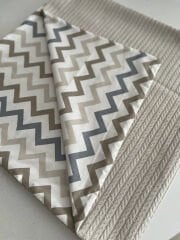 Taş Örgü Pike Çizgili Poplin Çift Katlı Pike