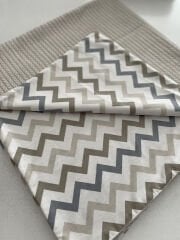 Taş Örgü Pike Çizgili Poplin Çift Katlı Pike