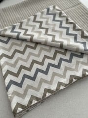 Taş Örgü Pike Çizgili Poplin Çift Katlı Pike