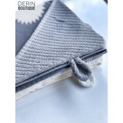 Örgü Pike / Poplin Kulaklı Kundak Battaniye