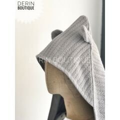 Örgü Pike / Poplin Kulaklı Kundak Battaniye