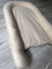 Bej Örgü Bej Poplin Çift Yönlü  Babynest