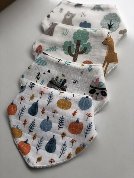 4 lü Müslin / Minky Önlük Seti