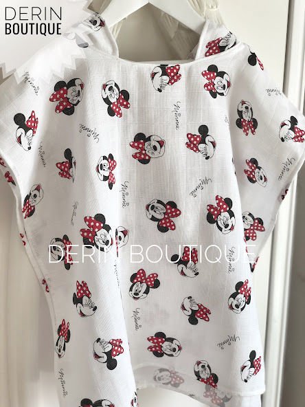 Minnie Desenli Müslin Panço