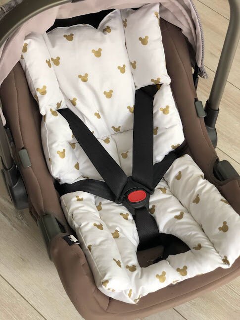 Gold Mickey Poplin Puset Minderi