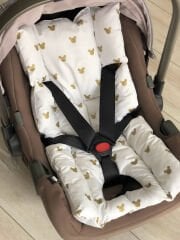 Gold Mickey Poplin Puset Minderi