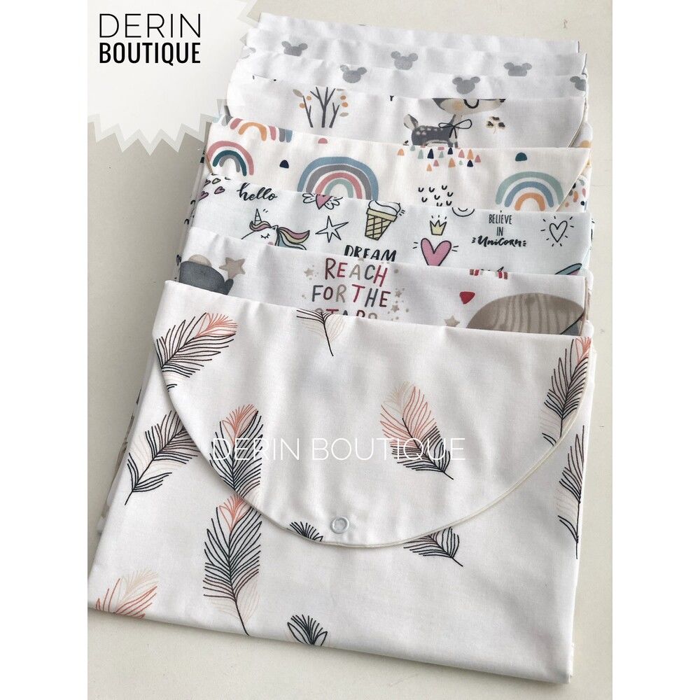 Turuncu Tüy Poplin Krem Poplin Organizer