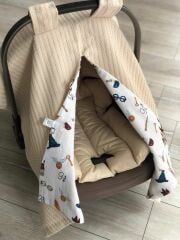 Harry Potter Müslin Bej Örgü Çift Yön Puset Örtüsü