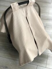 Harry Potter Müslin Bej Örgü Çift Yön Puset Örtüsü