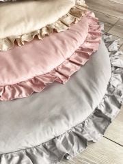 Fırfırlı Oyun Matı ve Yastık Seti