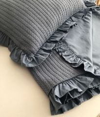 Fırfırlı  Örgü Pike Takımı