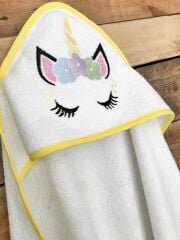 Unicorn Nakışlı Bebek Havlu