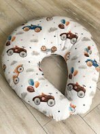 Retro Arabalar Poplin Emzirme Minderi