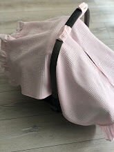 Pembe Dama Pike Pembe Fırfırlı Puset Örtüsü