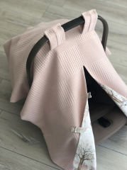 Pudra Dama Pudra Orman Poplin Çift Yönlü Puset Örtüsü