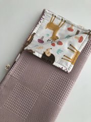 Mürdüm Dama Tatlı Orman Poplin Pike