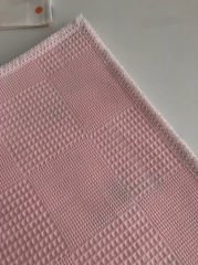 Pembe Dama Koca Kafa Hayvanlar Poplin Beyaz Dantelli Pike Takımı
