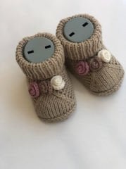 Amigurumi Patik Çiçekli