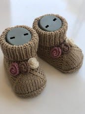 Amigurumi Patik Çiçekli