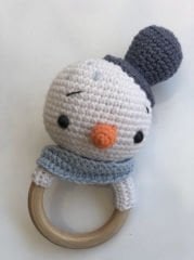 Amigurumi Çıngırak Kardan Adam