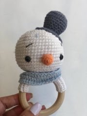 Amigurumi Çıngırak Kardan Adam