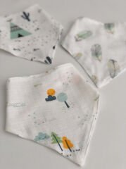 Müslin Önlük Seti Çift Katlı Karışık Desenli