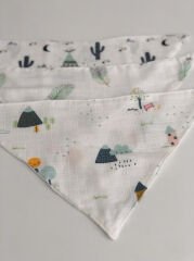 Müslin Önlük Seti Çift Katlı Karışık Desenli