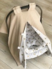 Bej Örgü Gold Mickey Poplin 3 lü Puset Seti