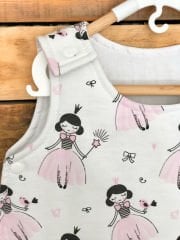 Prenses Poplin Pembe Minky Uyku Tulumu