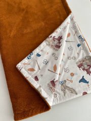 Harry Potter Poplin Kiremit/Taba Welsoft Battaniye
