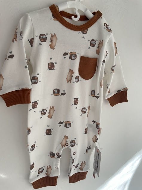 Bal Ayısı Desenli Tulum