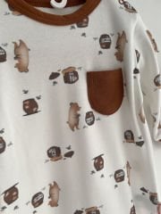 Bal Ayısı Desenli Tulum