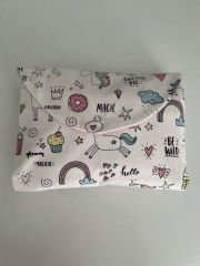 Unicorn Poplin Pembe Poplin Organizer