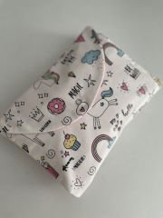 Unicorn Poplin Pembe Poplin Organizer