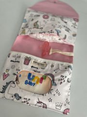 Unicorn Poplin Pembe Poplin Organizer