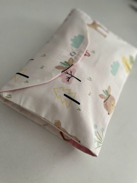 Taçlı Ceylan Poplin Pembe Poplin Organizer