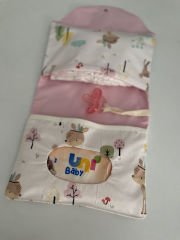 Taçlı Ceylan Poplin Pembe Poplin Organizer