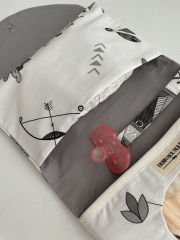 Kızılderili Poplin Gri Poplin Organizer