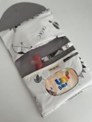 Kızılderili Poplin Gri Poplin Organizer