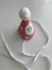 1 Yaş Doğum Günü Pembe Punch Şapka