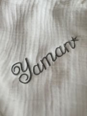 Beyaz Multi Müslin Nakışlı Örtü