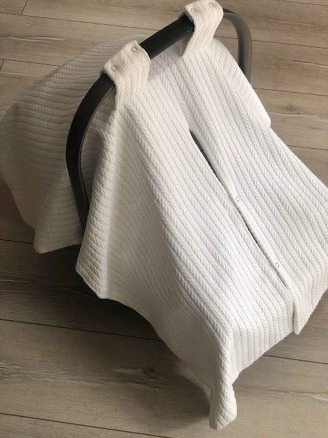 Beyaz Örgü Çiftlik Müslin 3 lü Puset Seti