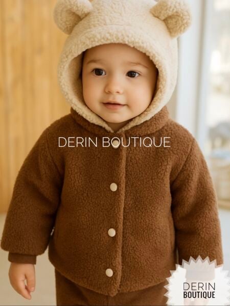 Teddy Kulaklı Peluş Mont