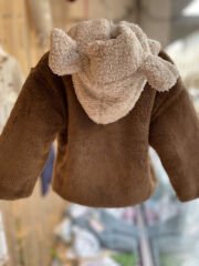 Teddy Kulaklı Peluş Mont