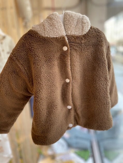 Teddy Kulaklı Peluş Mont