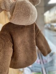 Teddy Kulaklı Peluş Mont