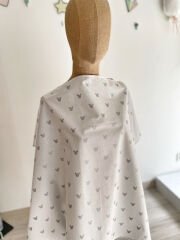 Gümüş Mickey Poplin Emzirme Önlüğü