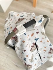 Denim Mavi Dama Harry Potter Müslin Çift Yön Puset Örtüsü