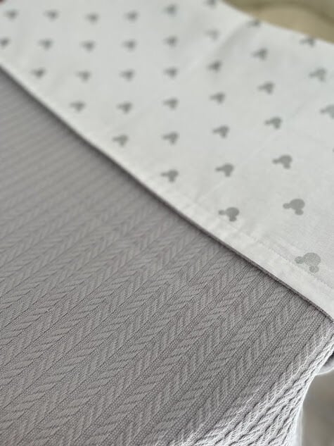 Gri Örgü Gümüş Mickey Poplin Pike